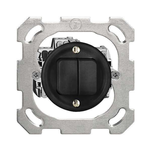 UP-Drucktaster 2×A-R/1L schwarz FH