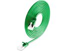SLIM Patchkabel: U/FTP, 1.0m, grün Cat.6A, LSOH,Klinke nicht brechbar,3.8mm
