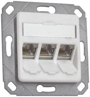 Boîte de raccordement ENC EDIZIOdue 3×MS1/8 blanc ou 3×MU1/8 Dätwyler