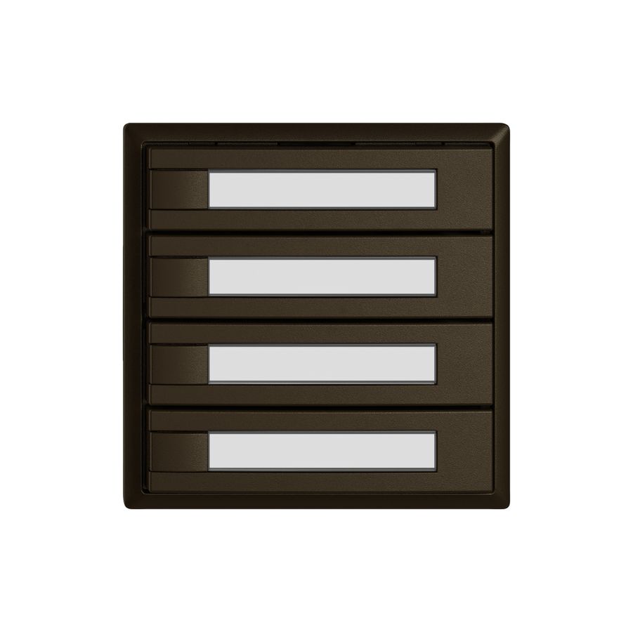 Universaltaster EDIZIO.liv UNI SNAPFIX® o.LED 4× 1-Tbed.Pap.br