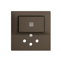 Frontset 60×60mm EDIZIOdue coffee T12 mit Linse für Kleinkombi