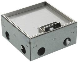 Bodendose Woertz WAK Cr 150×150×75mm Bodenhöhe 75…100mm mit Rand