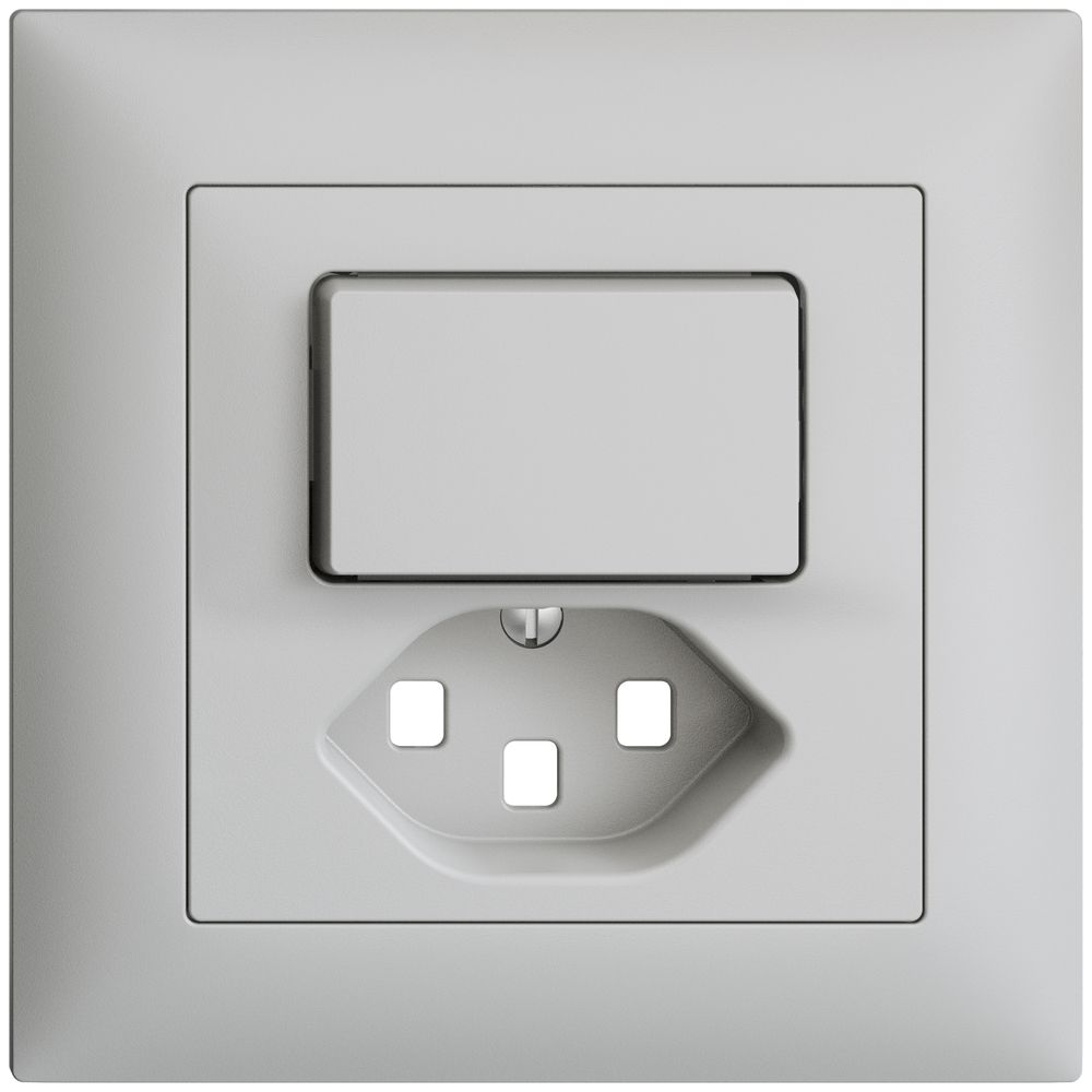 UP-Frontset EDIZIOdue T23 hellgrau 88×88mm seitlich leuchtend