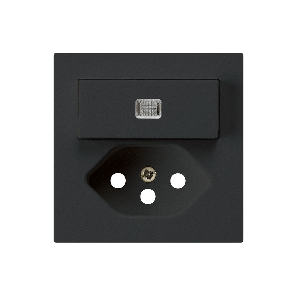 Frontset kallysto 60×60 schwarz mit Kinderschutz und Linse S3/T13