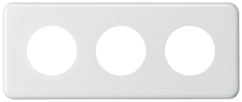 Abdeckplatte basico 3×1 3×43mm weiss