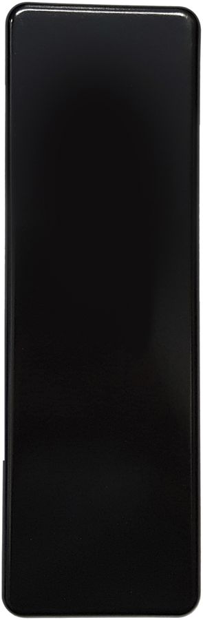 Abdeckplatte 4×1 ohne Bohrung schwarz