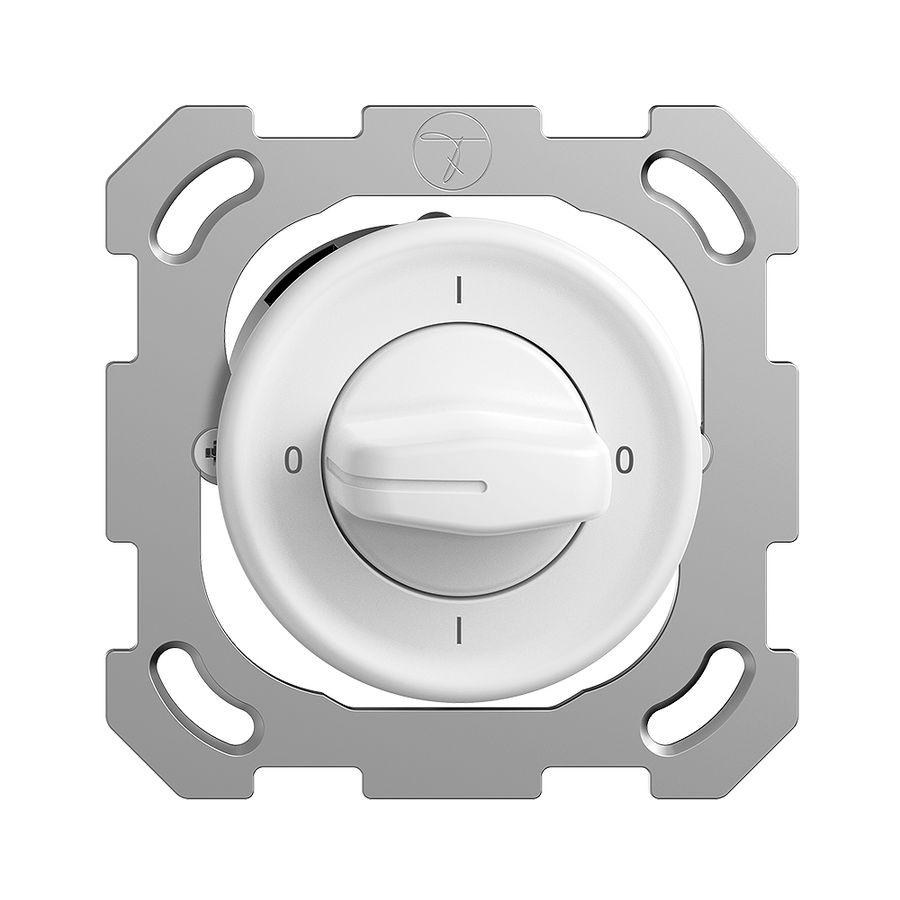Interrupteur rot.ENC STANDARDdue 0/4L blanc, a.manette