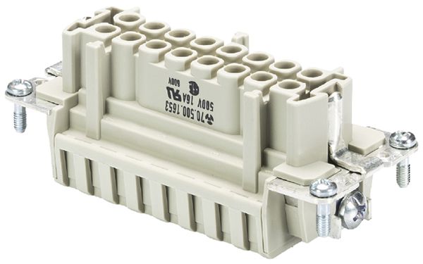 Insert p.douille Wieland Electric revos BAS BUF 32 2,5 50 32 16A 500V 0.5…2.5mm²