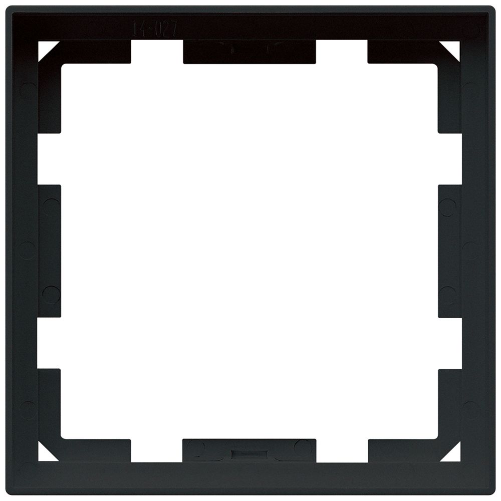 Frontrahmen KNX Hager kallysto für RTR schwarz