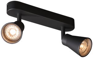 Decken-/Wandleuchte SLV AVO DOUBLE CW GU10 2×50W 240×95×115mm schwarz