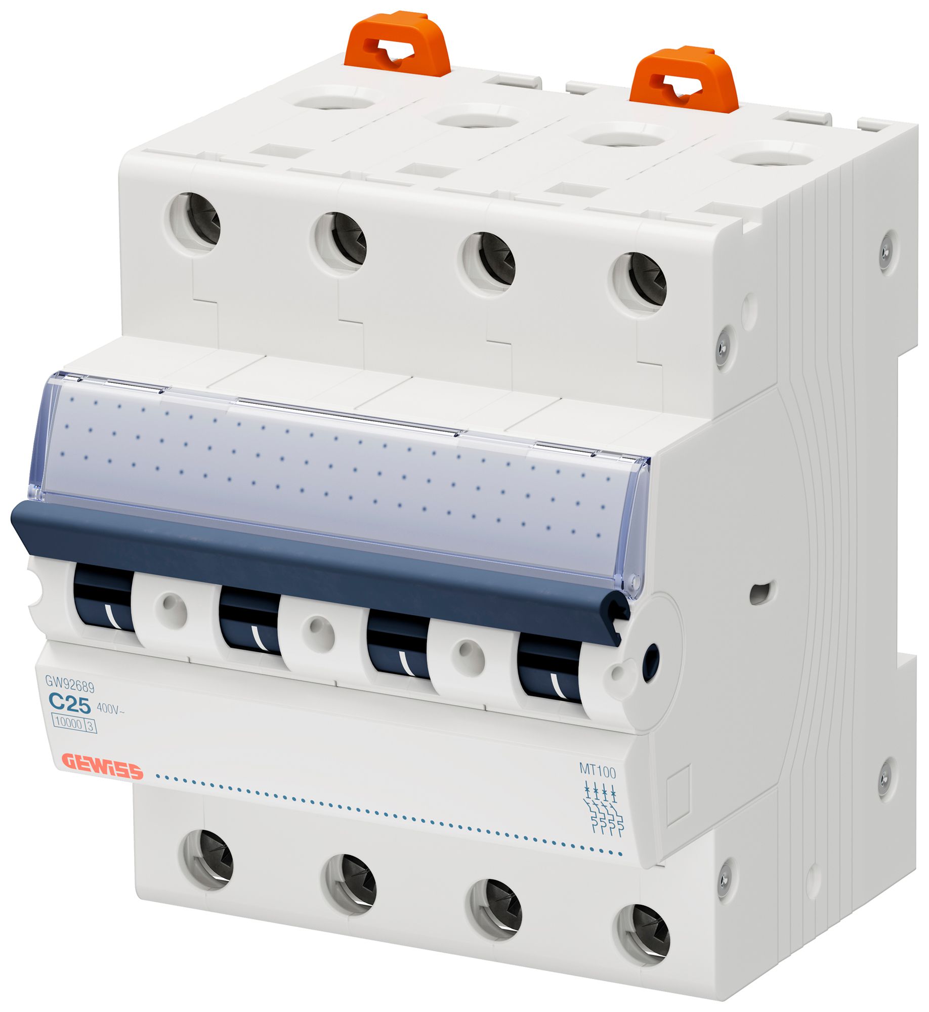 Leitungsschutzschalter Gewiss 90 MCB 4P 400V C 32A 10kA 4TE