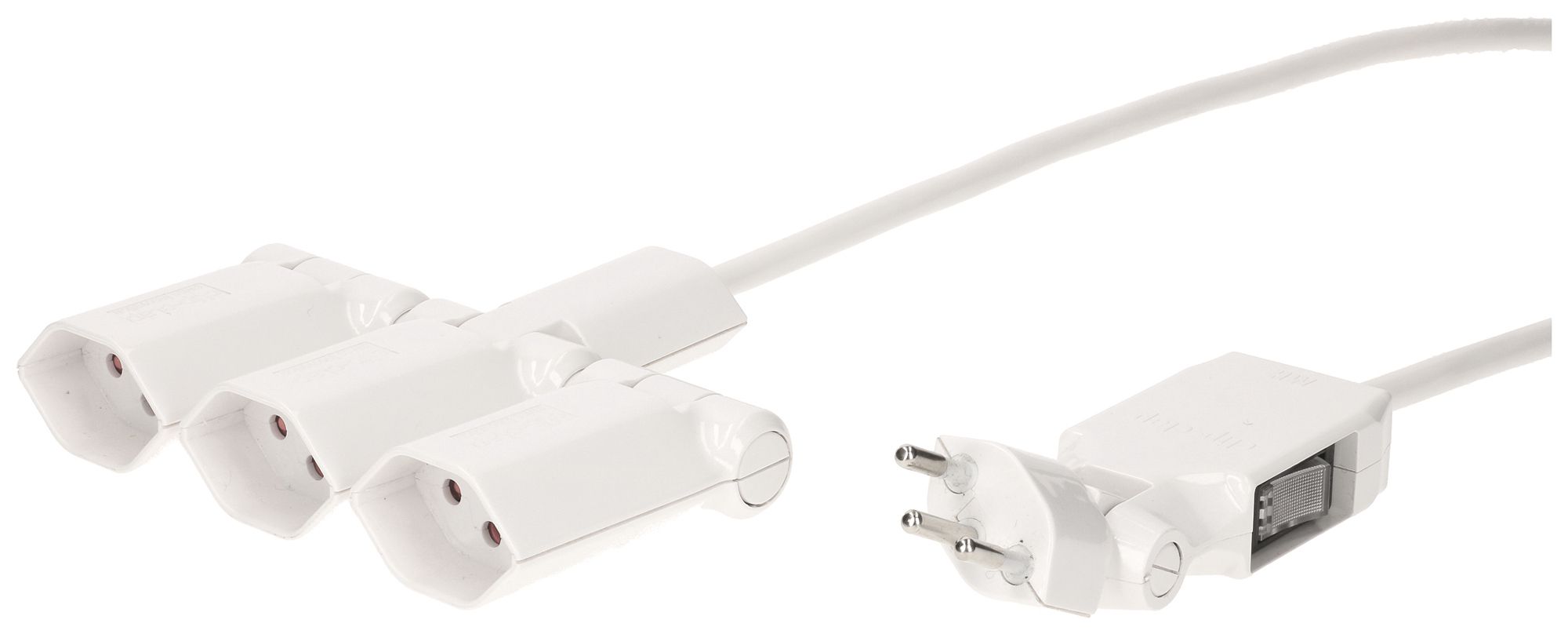 Fiche multiple type 13 MAX HAURI Clip-Clap 3×T13 180/130° blanc