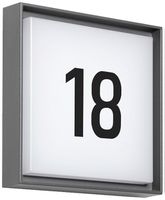 LED-Wandleuchte DOTLUX WALLsquare SEN 2.5W 400lm 830 IP65 235×235mm grau