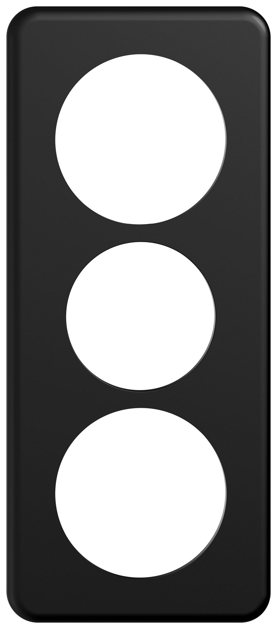 UP-Abdeckplatte STANDARDdue SNAPFIX® 3×1/1×3 1×Ø58 1×Ø50 1×Ø58 90×210mm sz