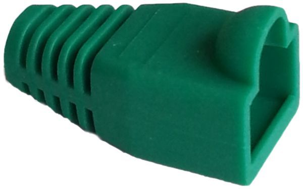 Knickschutztülle grün, für Stecker RJ45, gerade