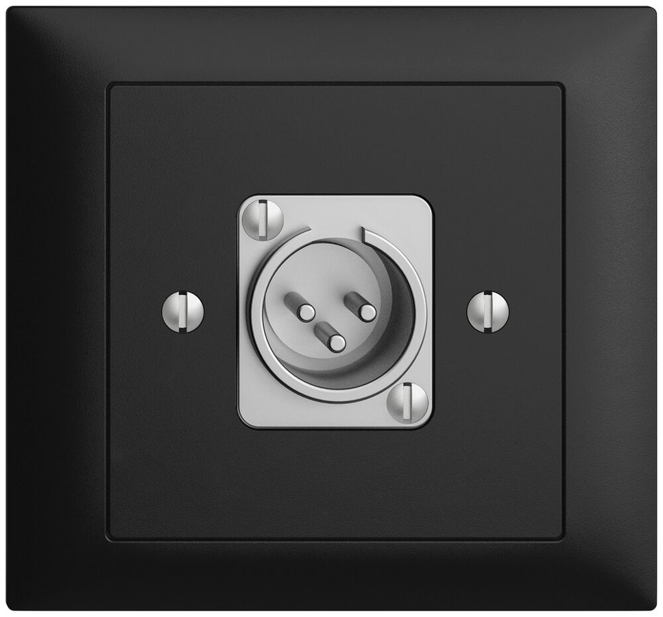 Prise INC XLR avec fiche EDIZIOdue noir