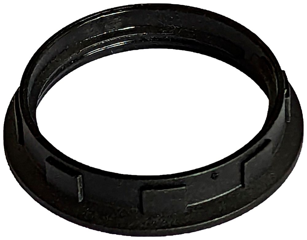 Anneau fileté Elektrogros E14 Ø35×7mm matière synthétique noir