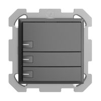 UP-KNX-Taster RGB EDUE, 250mW, m.RGB-LED, 3×Taste, 1×Tastenb., dgu