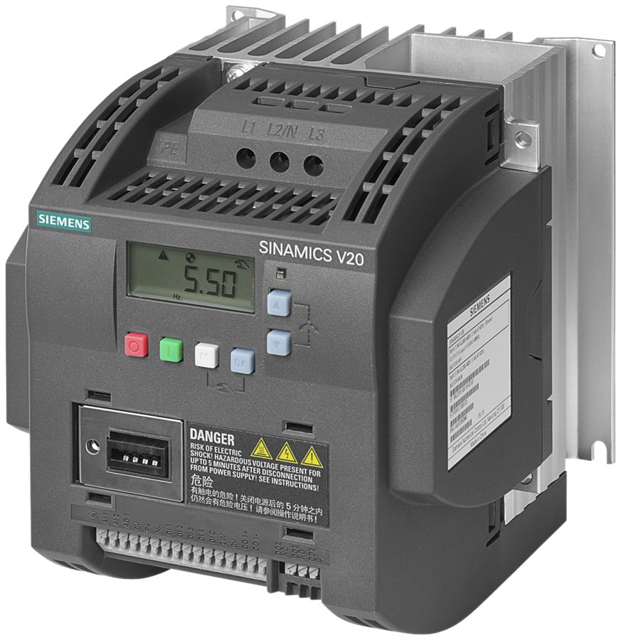 Frequenzumrichter Siemens SINAMICS V20 4kW 3AC ungefiltert Modbus