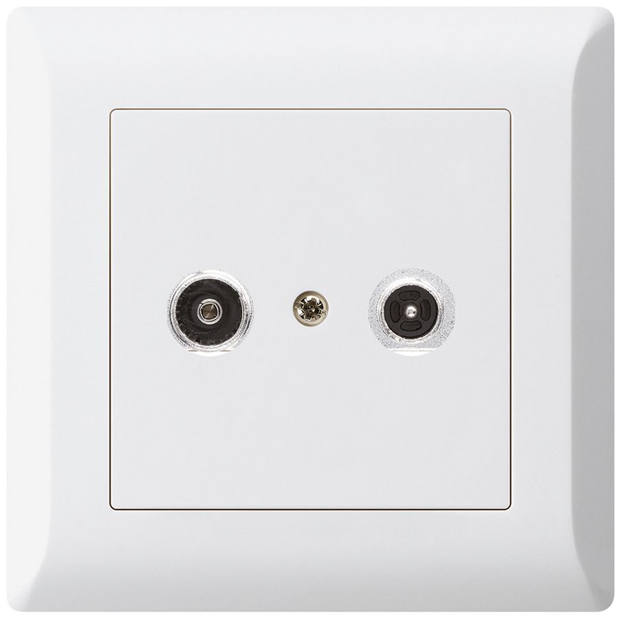 Prise antenne ENC kallysto.line R/TV 10.5dB 2GHz blanc