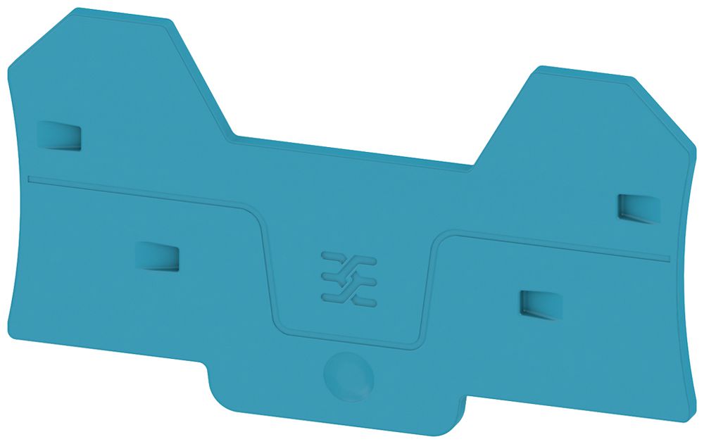 Piastra terminale Weidmüller ALEP 4C 4mm² 81.3×45.3×2.1mm blu