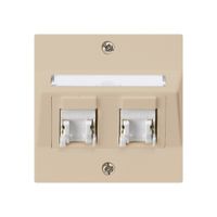 UP-Montage-Set kallysto A Kat.5e 2RJ45/u beige