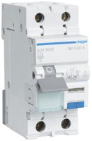 FI/LS-Schalter Hager RCBO 2P 240V Charakteristik C 13A 0.03A Typ A 6kA 2TE