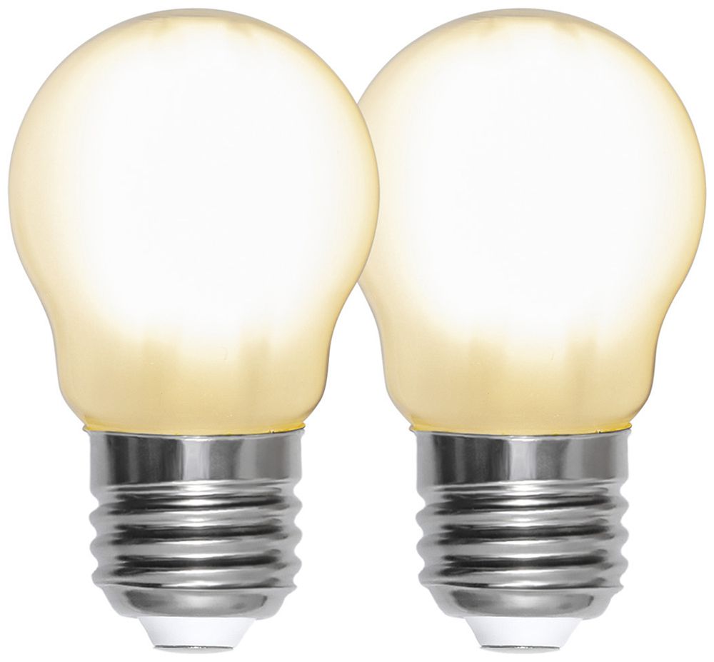 LED-Lampe E27 4.5W 470lm 2700K opal Ø45×78mm Duo Pack