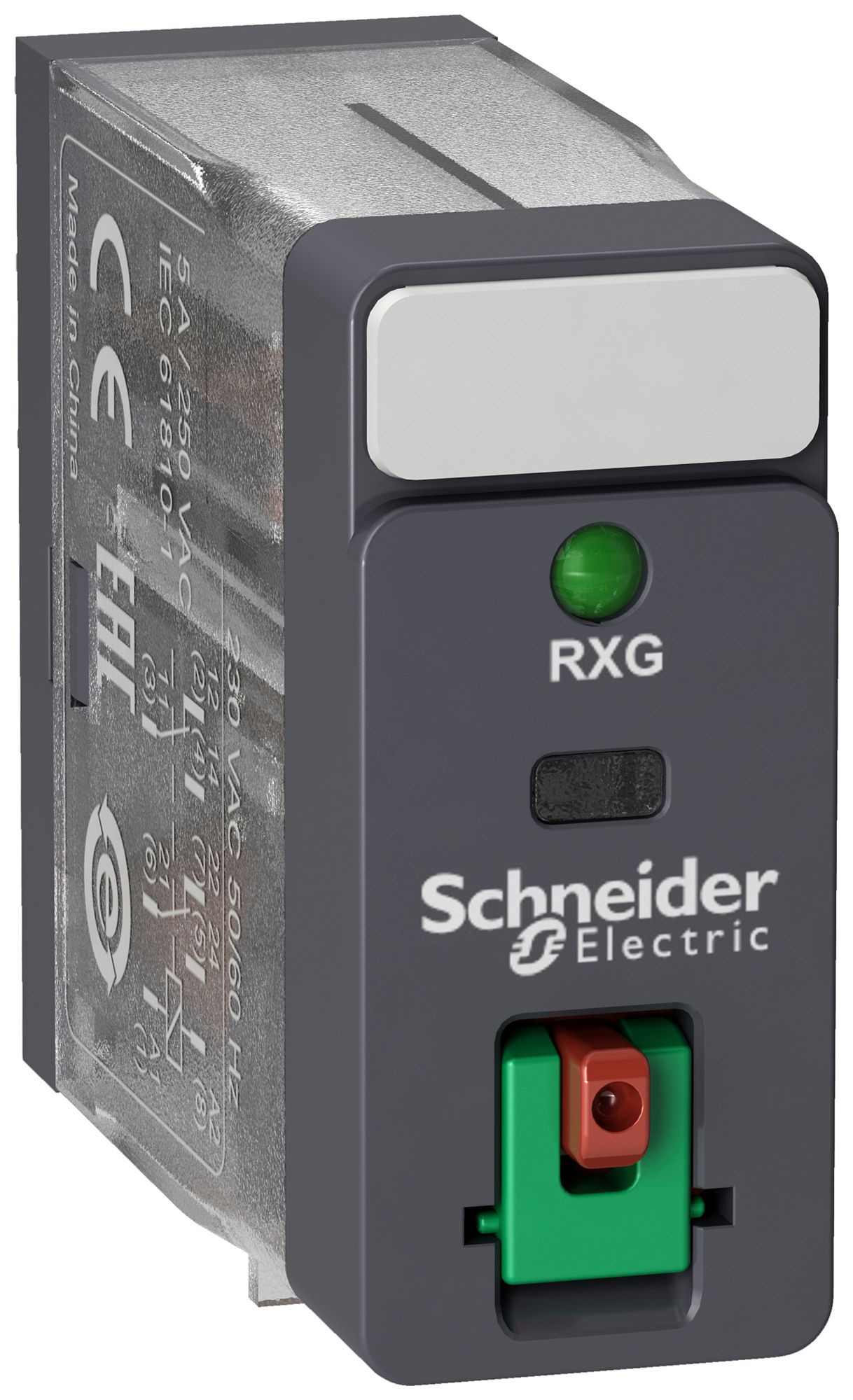 Interfacerelais RXG 2CO 5A 230VAC LED Flachsteckanschluss