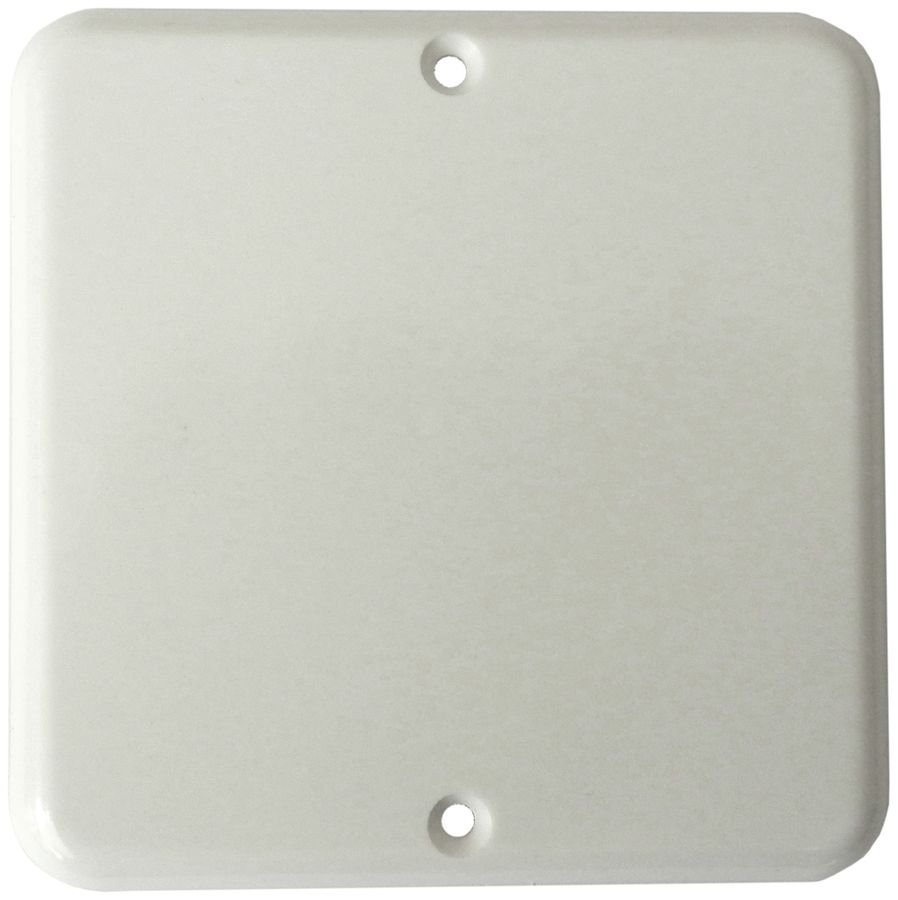 Blindabdeckplatte Gr.I weiss mit 2 Bef.Löchern oben/unten
