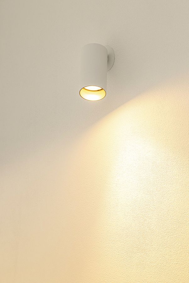 Spot SLV KAMI GU10 1×0…10W Ø55×125mm blanc/or