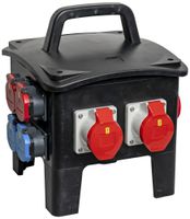 Stromverteiler DEM DB33514 32A 2×LS 1×FI 2×T23 2×T25 2×16A Stecker 16A