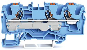 Borne de passage WAGO TopJob-S 6mm² 3L bleu série 2206