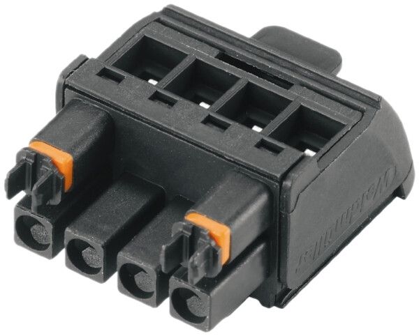 Buchsenleiste Weidmüller BHZ Lösehebel schwarz, 5mm 4L verzinnt schwarz