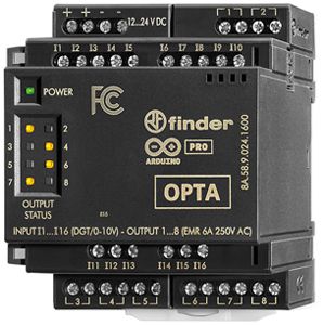 Module IN/OUT API AMD FINDER 8A.58 OPTA Arduino 12…24VDC DC 16×DI 8 16×AI 8×AO