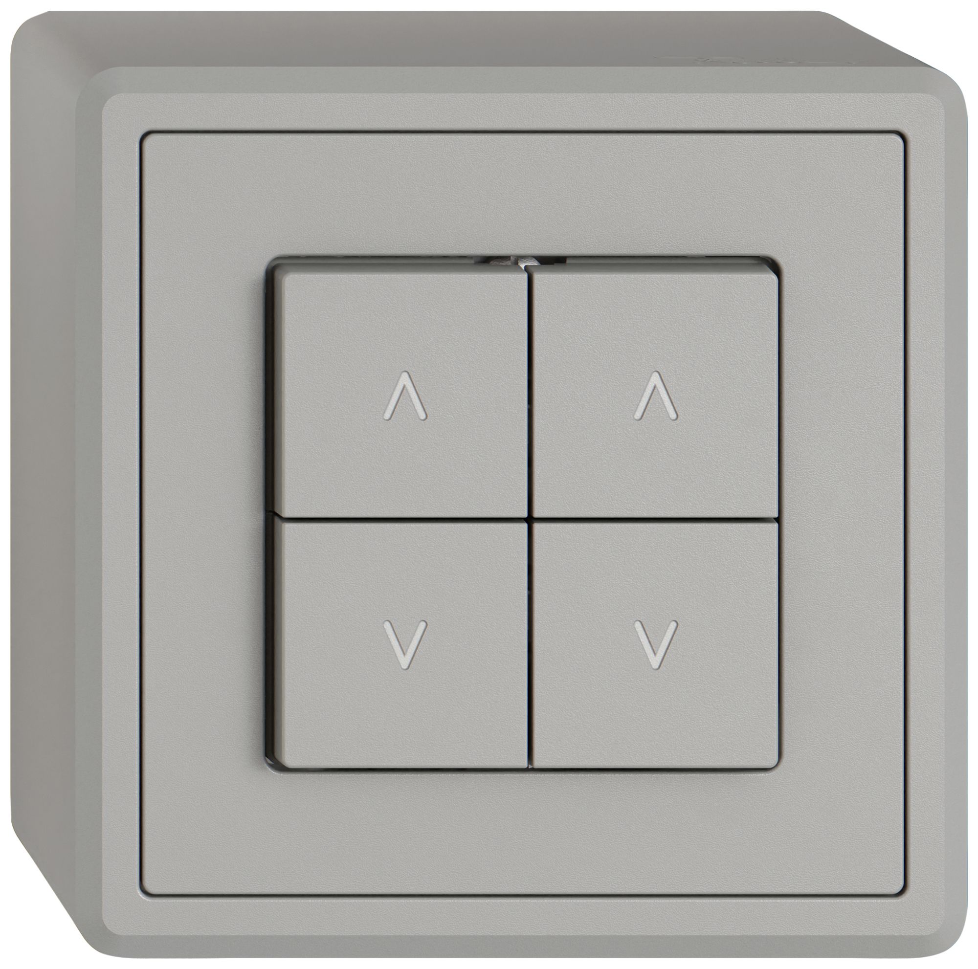 Pulsante per tapparelle AP EDIZIO.liv SNAPFIX® 10A 250V 4 tasto 2 canali grc