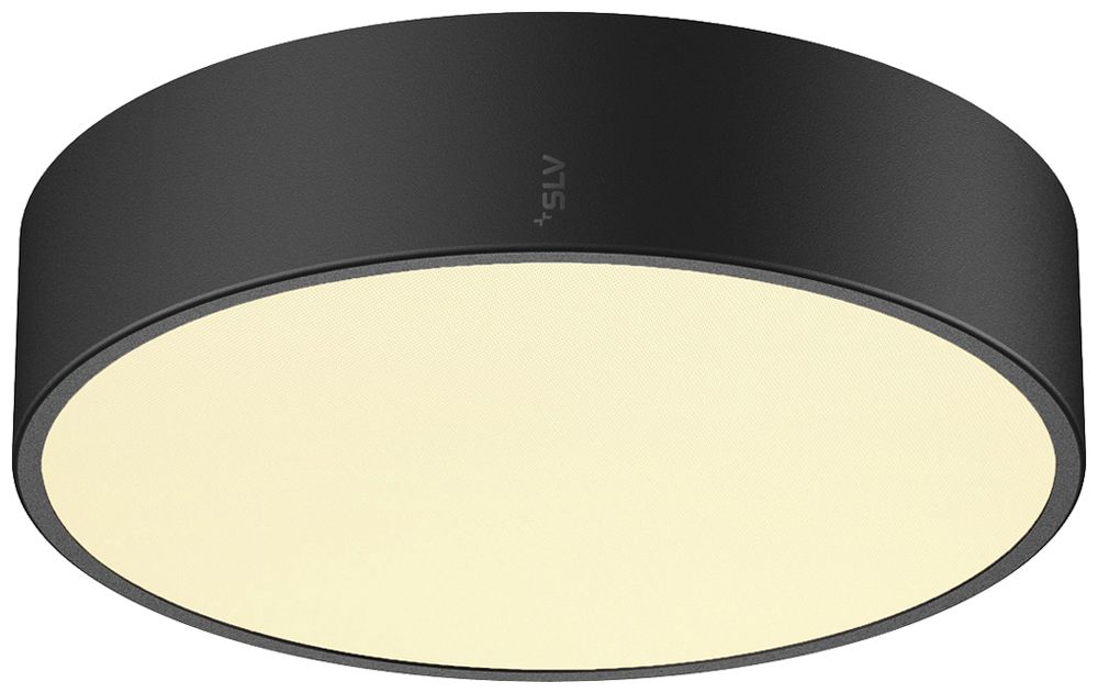 LED-Deckenleuchte SLV MEDO PRO 30DC 10W 1250lm 930/940 IP50 DALI Ø280mm schwarz