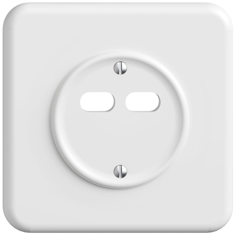 UP-Montageset Feller STANDARDdue für Steckdose USB 18W 2×Typ C weiss