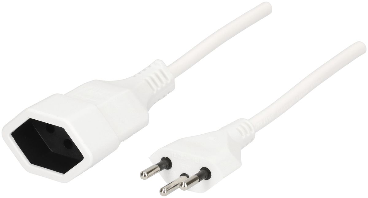 Rallonge MAX HAURI T12/T13 Td 3×1mm² 0.25m blanc