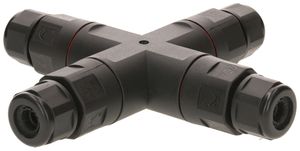 Kabelverbinder MH abzweig X 3×0.5…2.5mm² Ø6.5…11mm Ø30×147×147mm IP68 schwarz