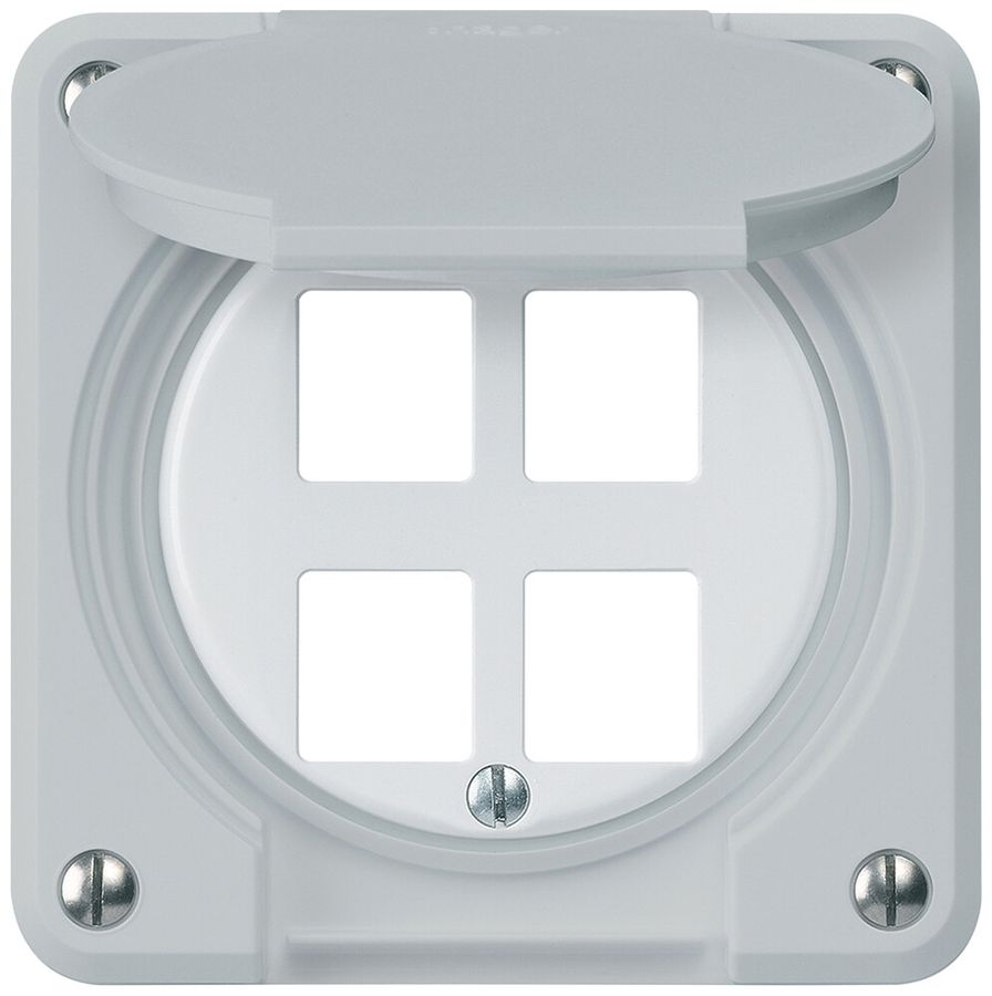 UP-Montageset robusto HMS IP55 grau für 4×Modul