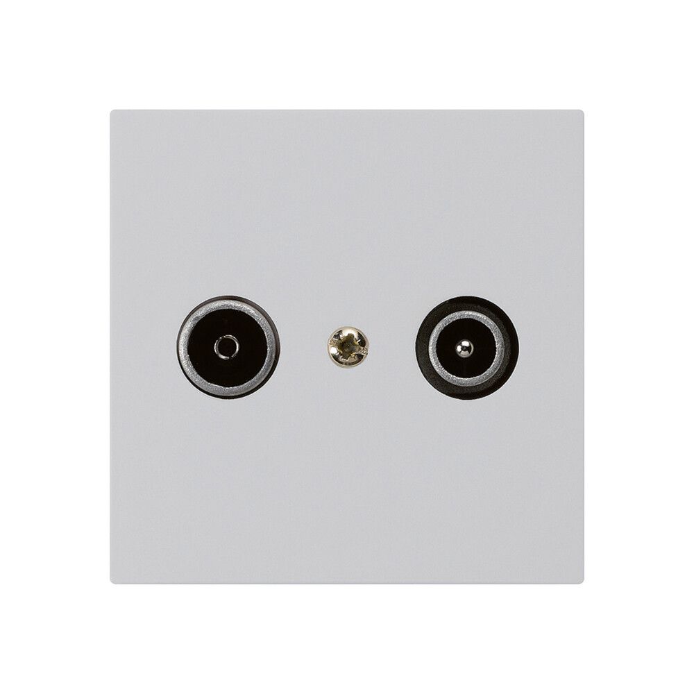 UP-Antennendose kallysto R/TV 19dB Durchgangsdose hellgrau