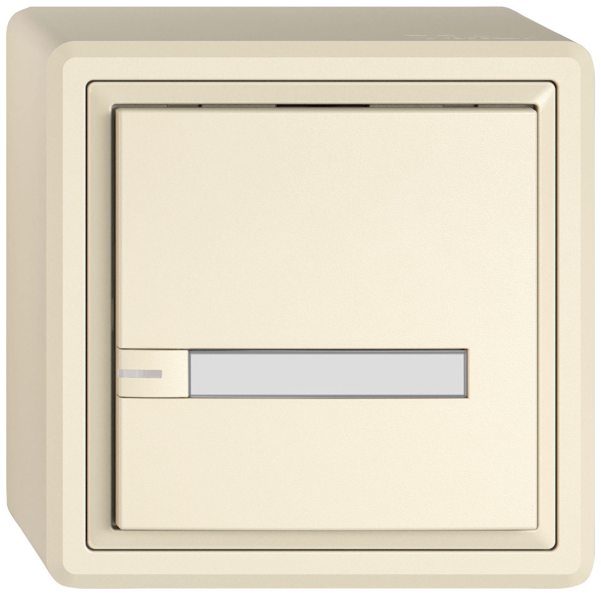 AP-Universaltaster EDIZIO.liv UNI SNAPFIX® 12…48V m.LED blau 1× 1-Tbed.Pap.cr