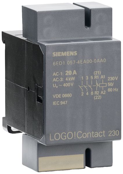 Contattore modulo Siemens LOGO! Contact 230VAC 3Ch 1R