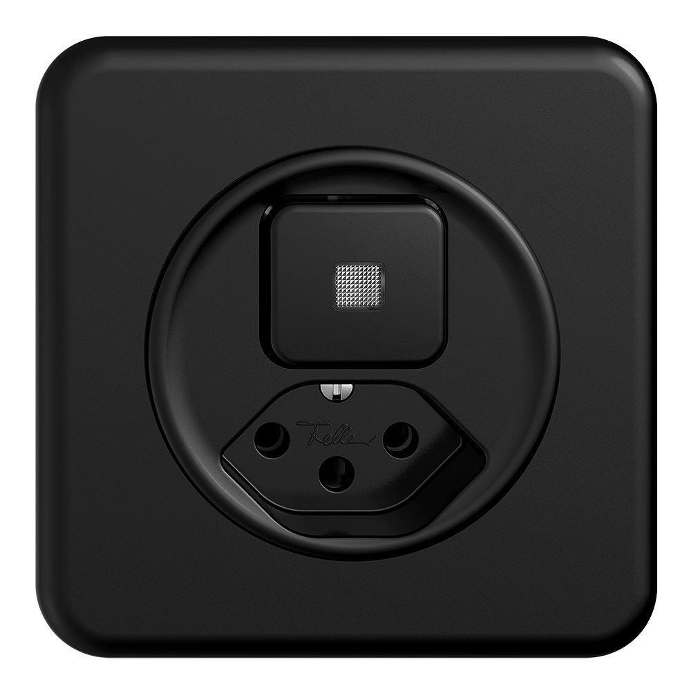 UP-Leuchtkombination A-R/1L+T13 schwarz, LS STANDARDdue mit Linse, LED gelb