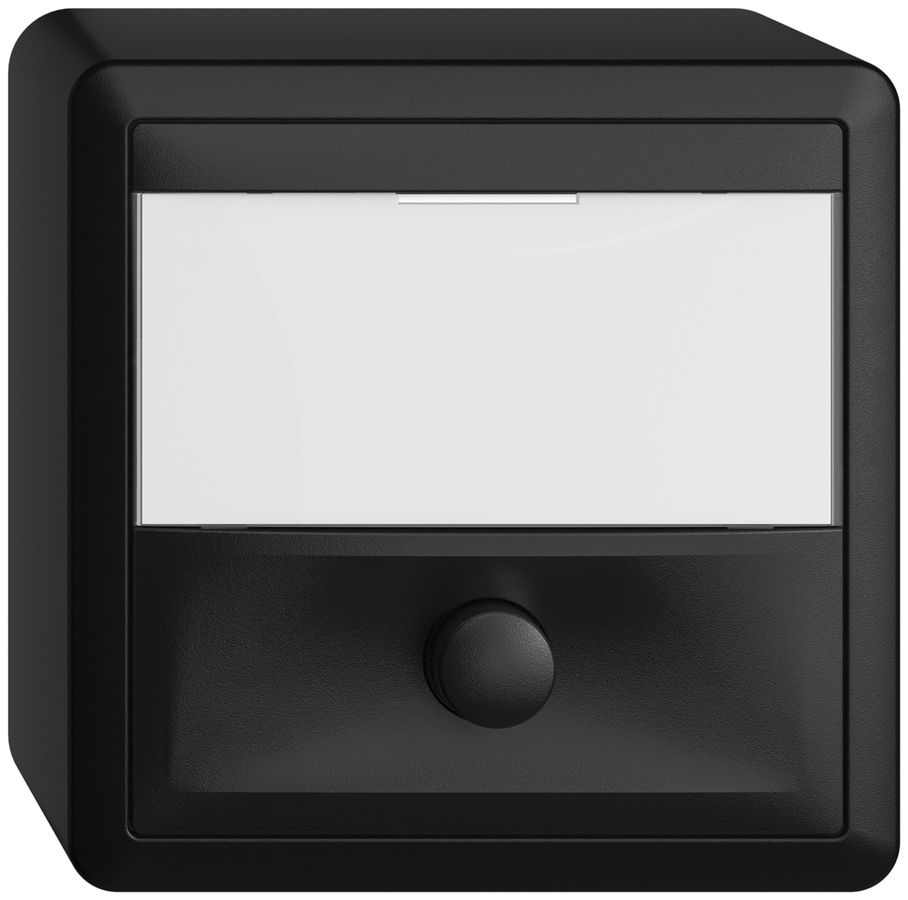 AP-Taster mit Namensschild EDIZIOdue schwarz