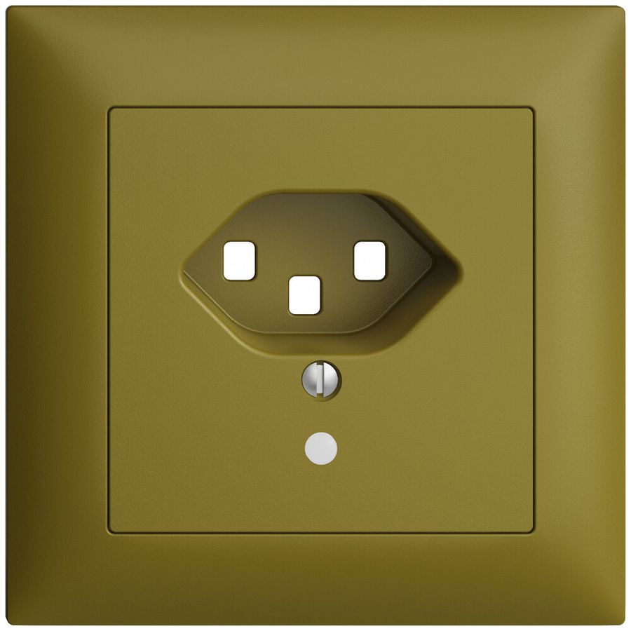 Kit frontale INC EDIZIOdue olive 88×88mm T23 con lente