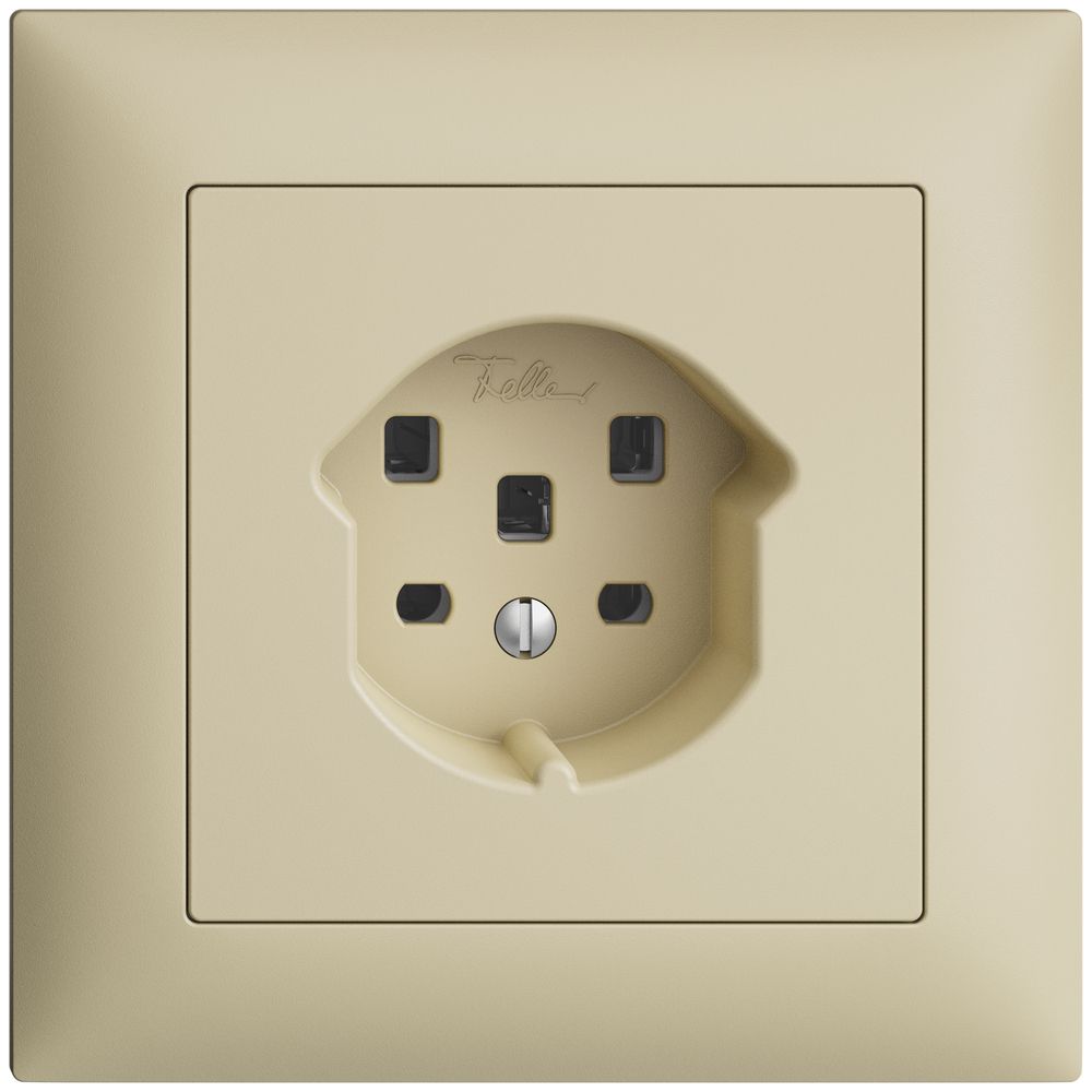 UP-Steckdose EDIZIOdue T25 16A vanille, mit Steckklemmen