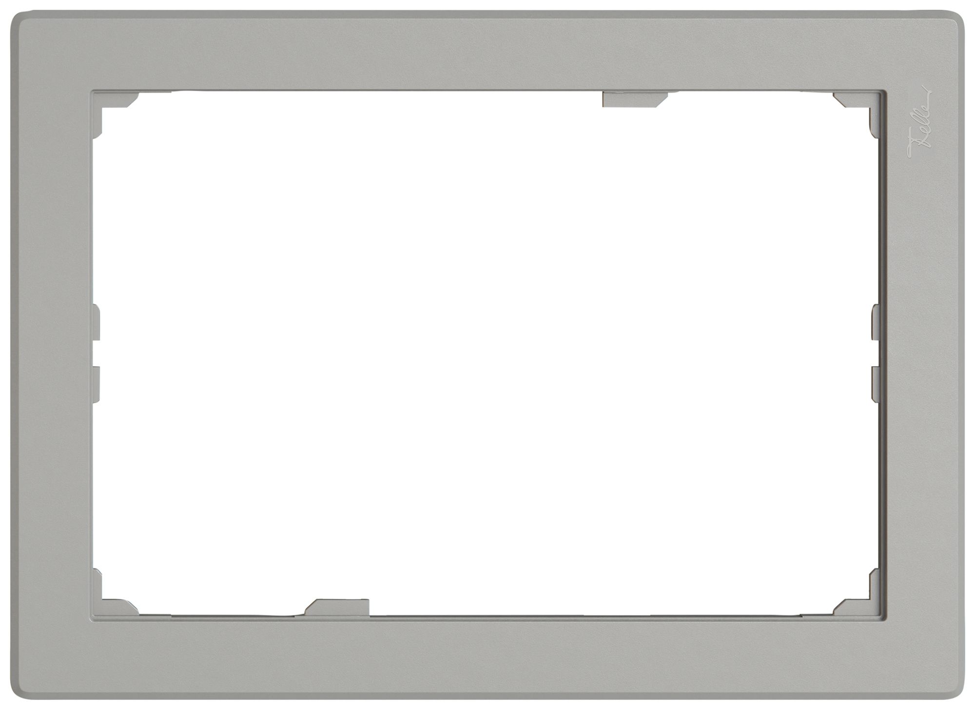 Plaque frontale EDIZIO.liv SNAPFIX® pour KNX-Panel 7" 120×180 mm grc