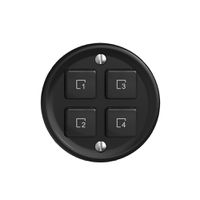 Kit recouvrement pour poussoir scène 4 scènes/4T Sdue Wiser noir